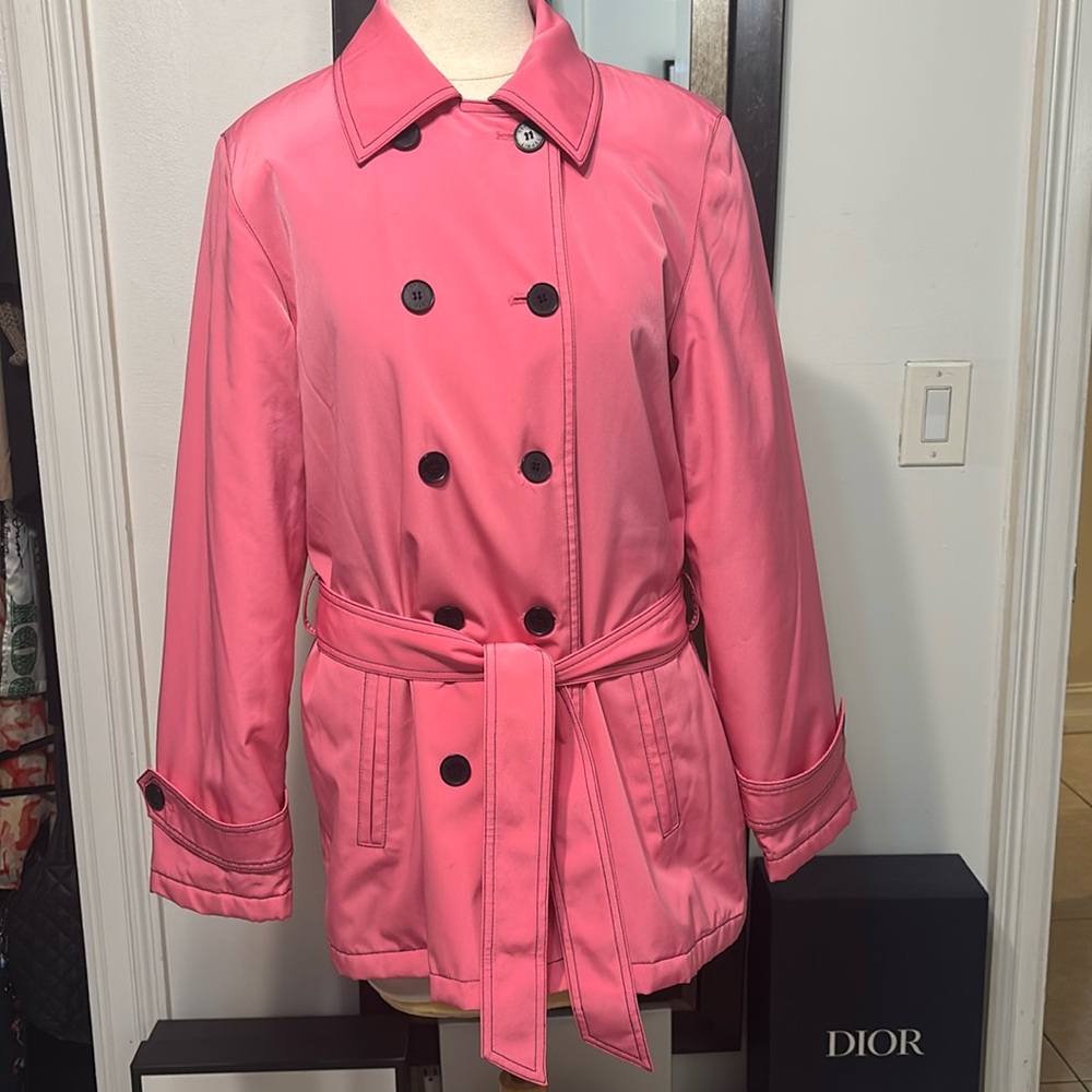 Esprit “Barbie”Pink Trench Coat, Double Breasted Size Medium